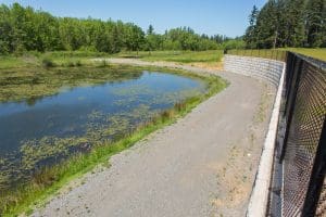 Dwyer Creek Business park, Camas, Washington, civil engineering, planning, surveying, retaining wall