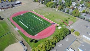 Hillsboro School District, athletic field conversion, Hillsboro, Oregon, civil engineering, surveying, Hillsboro High School