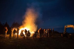 AKS culture, bonfire, employee appreciation weekend