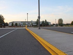 Battle Ground School District, parking lot, pavement, Battle Ground