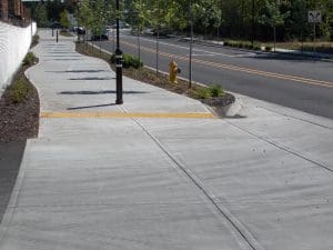 industrial development, planning, pavement, ADA ramps, sidewalk